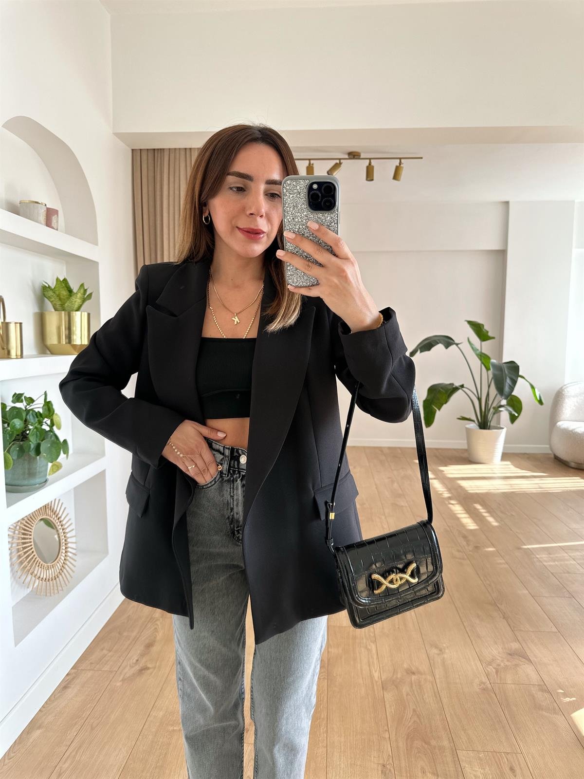 SİYAH ASTARLI OVERSIZE PREMIUM CEKET
