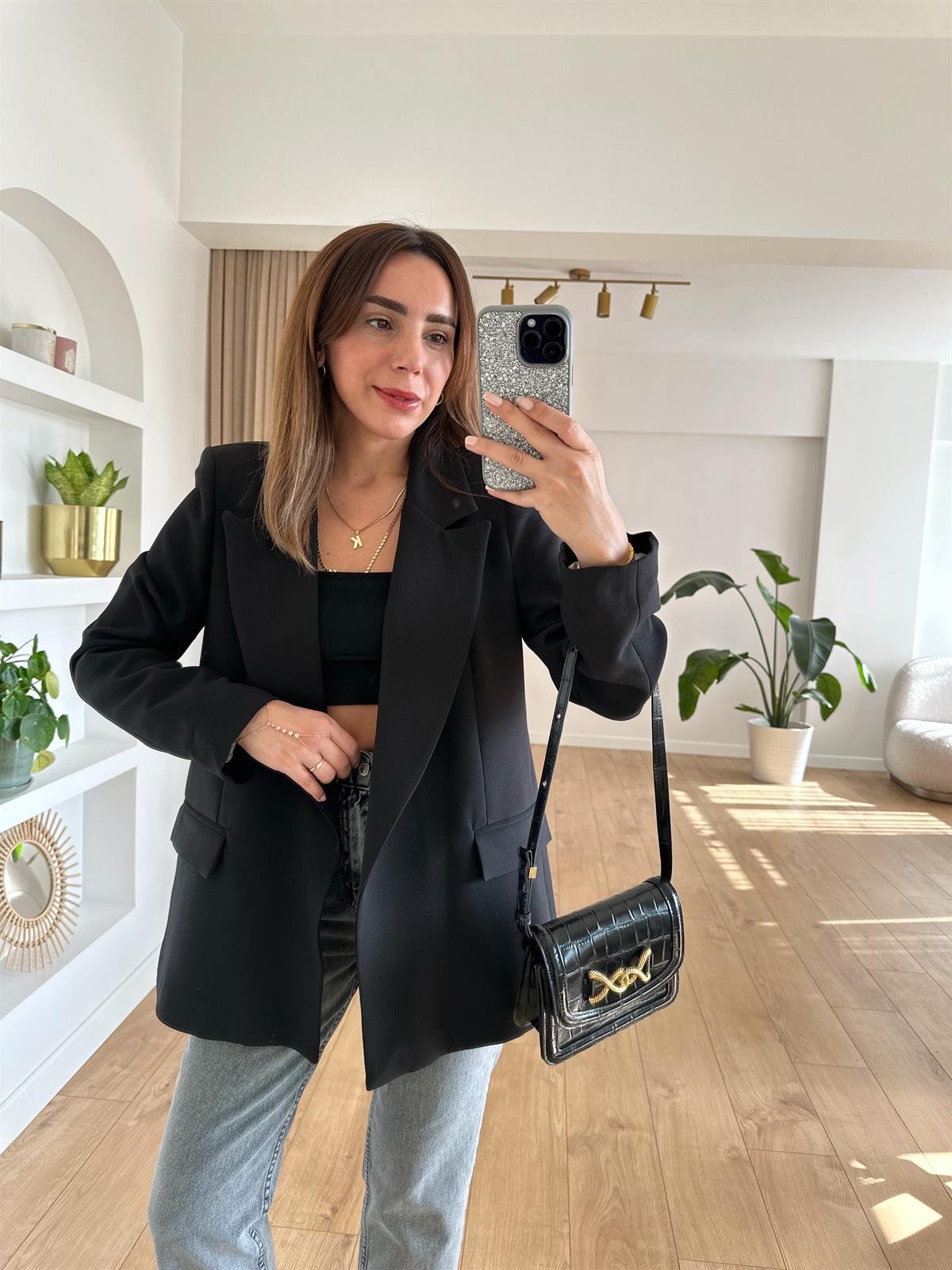 SİYAH ASTARLI OVERSIZE PREMIUM CEKET