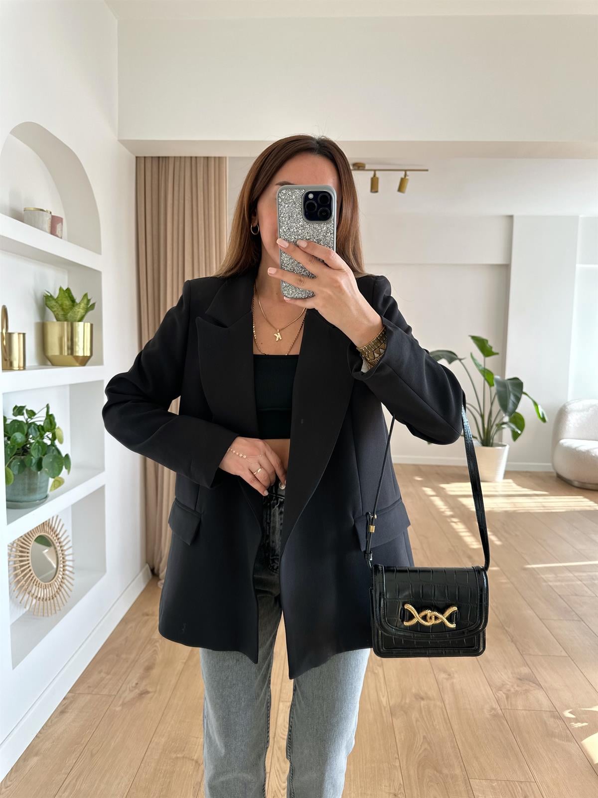 SİYAH ASTARLI OVERSIZE PREMIUM CEKET