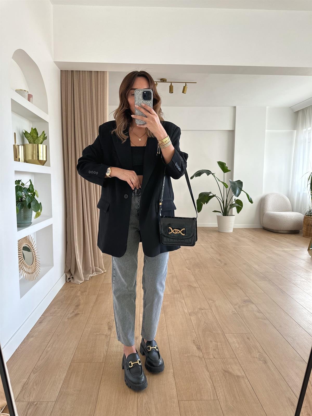 SİYAH PREMIUM ASTARLI OVERSIZE CEKET
