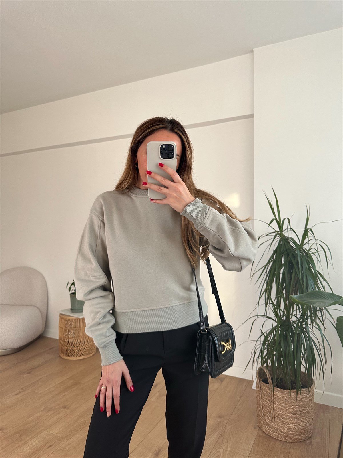 SU YEŞİLİ KALIN SWEAT
