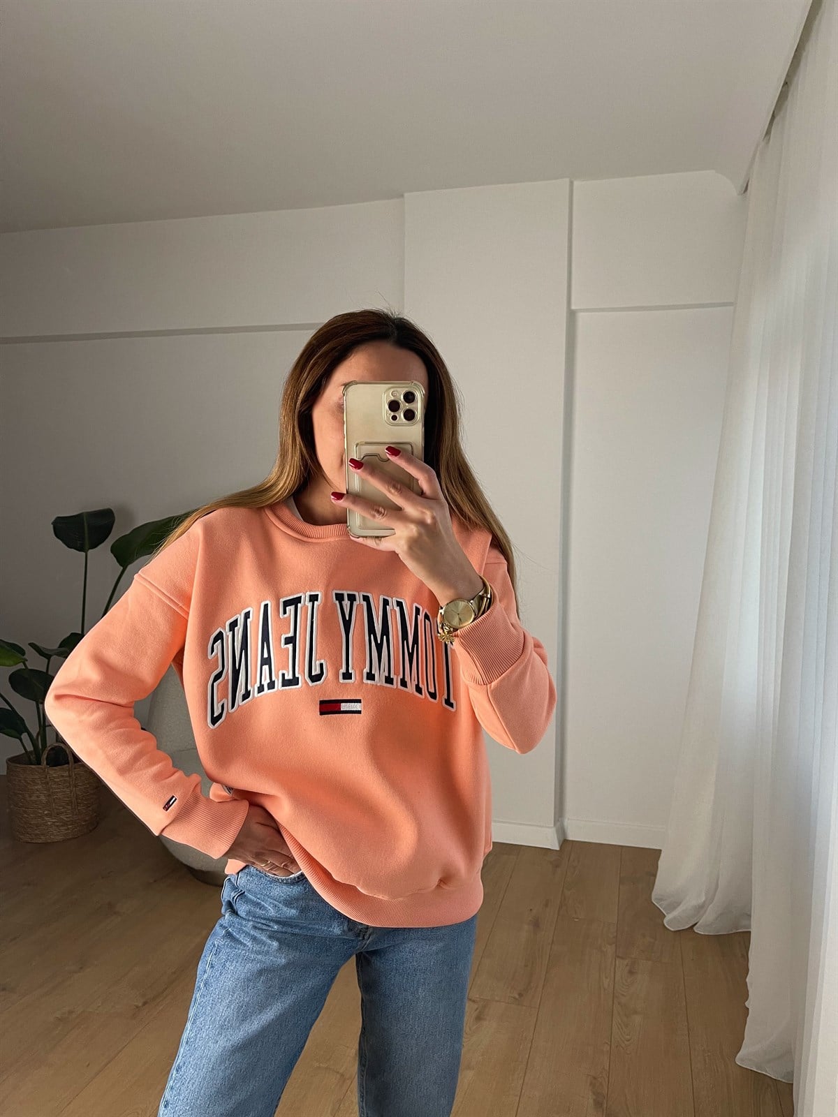 TOMMY YAVRU AĞZI ŞARDONLU SWEAT 