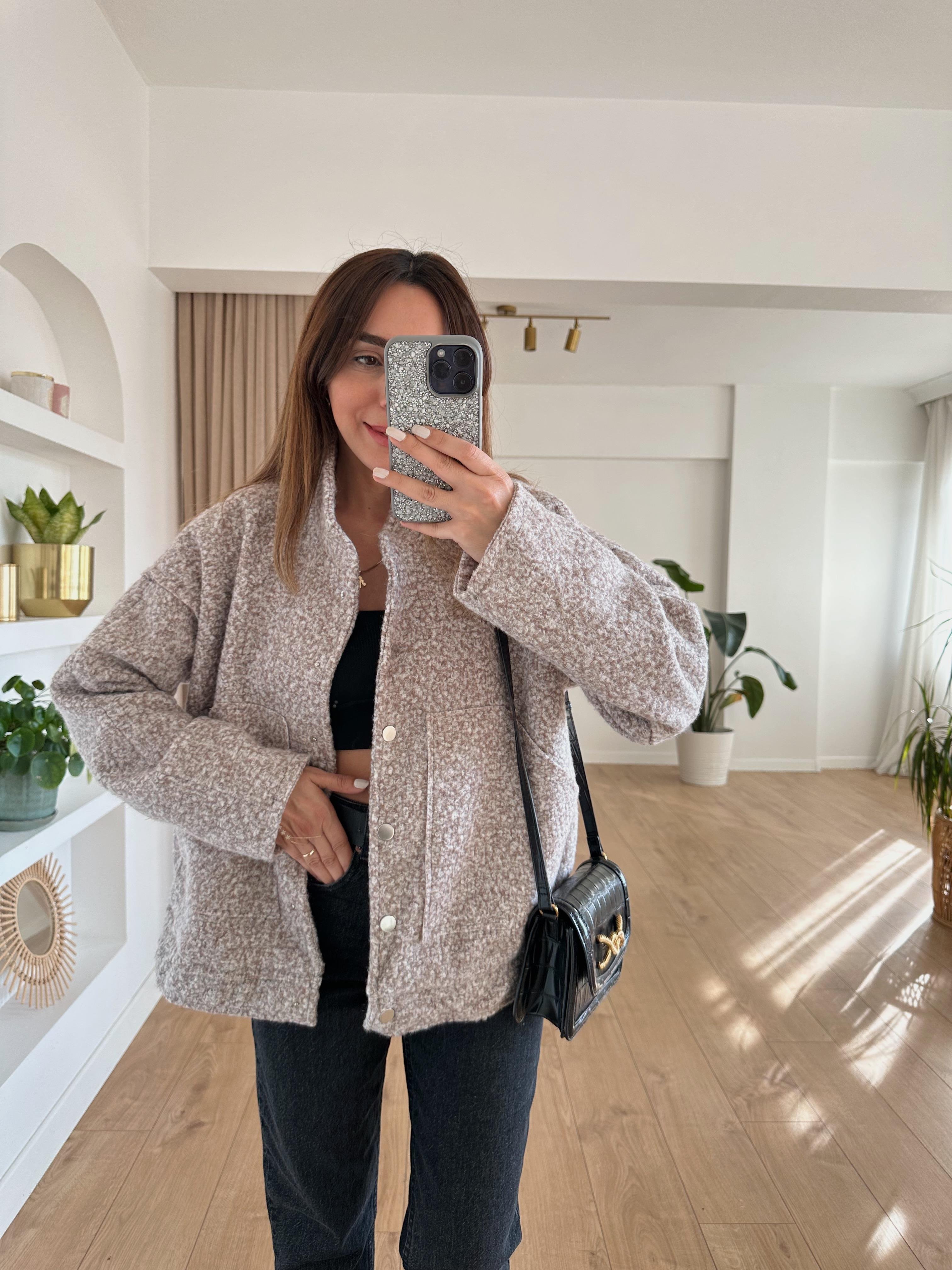 VİZON ASTARLI BUKLET BOMBER CEKET