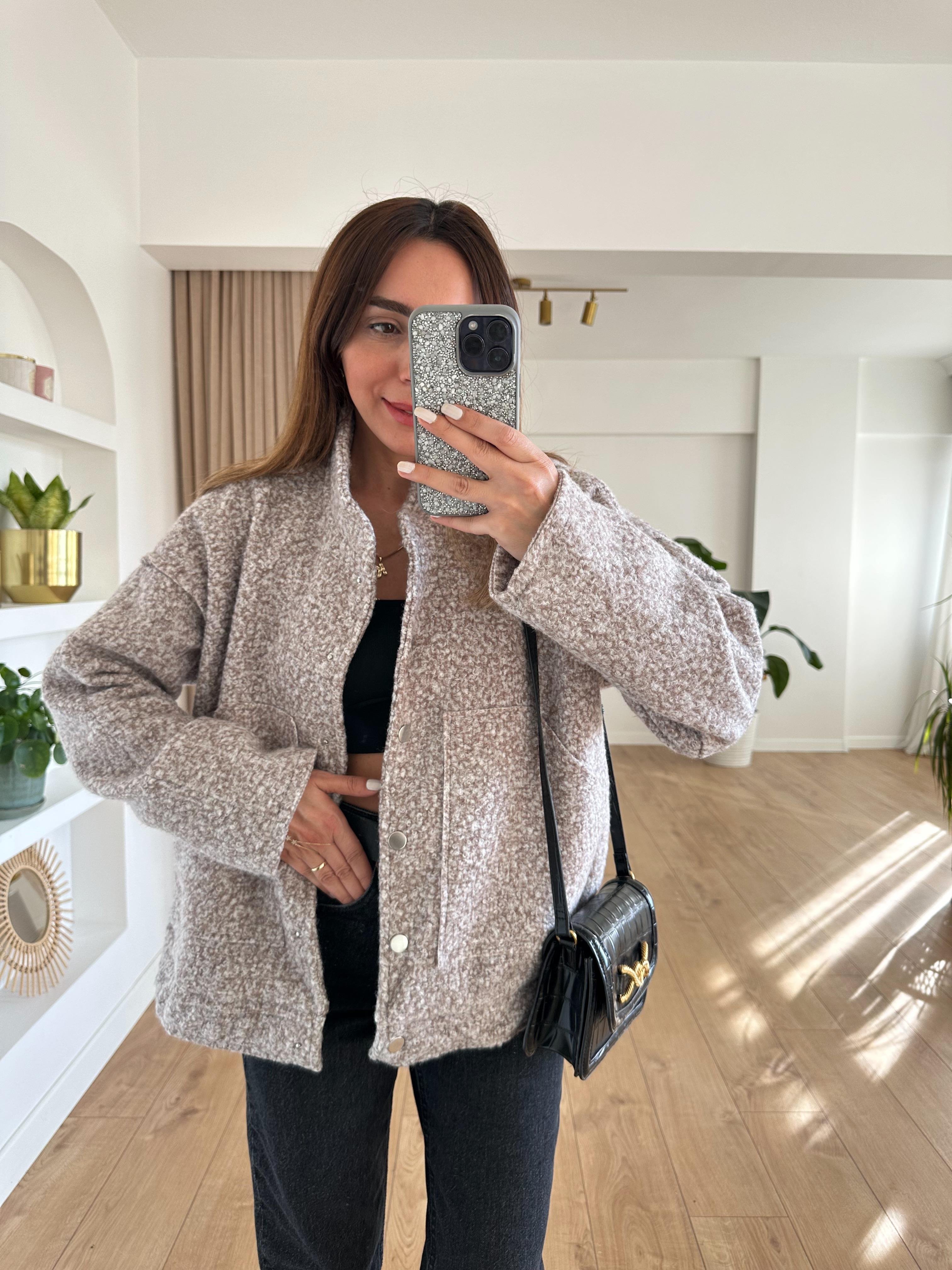 VİZON ASTARLI BUKLET BOMBER CEKET