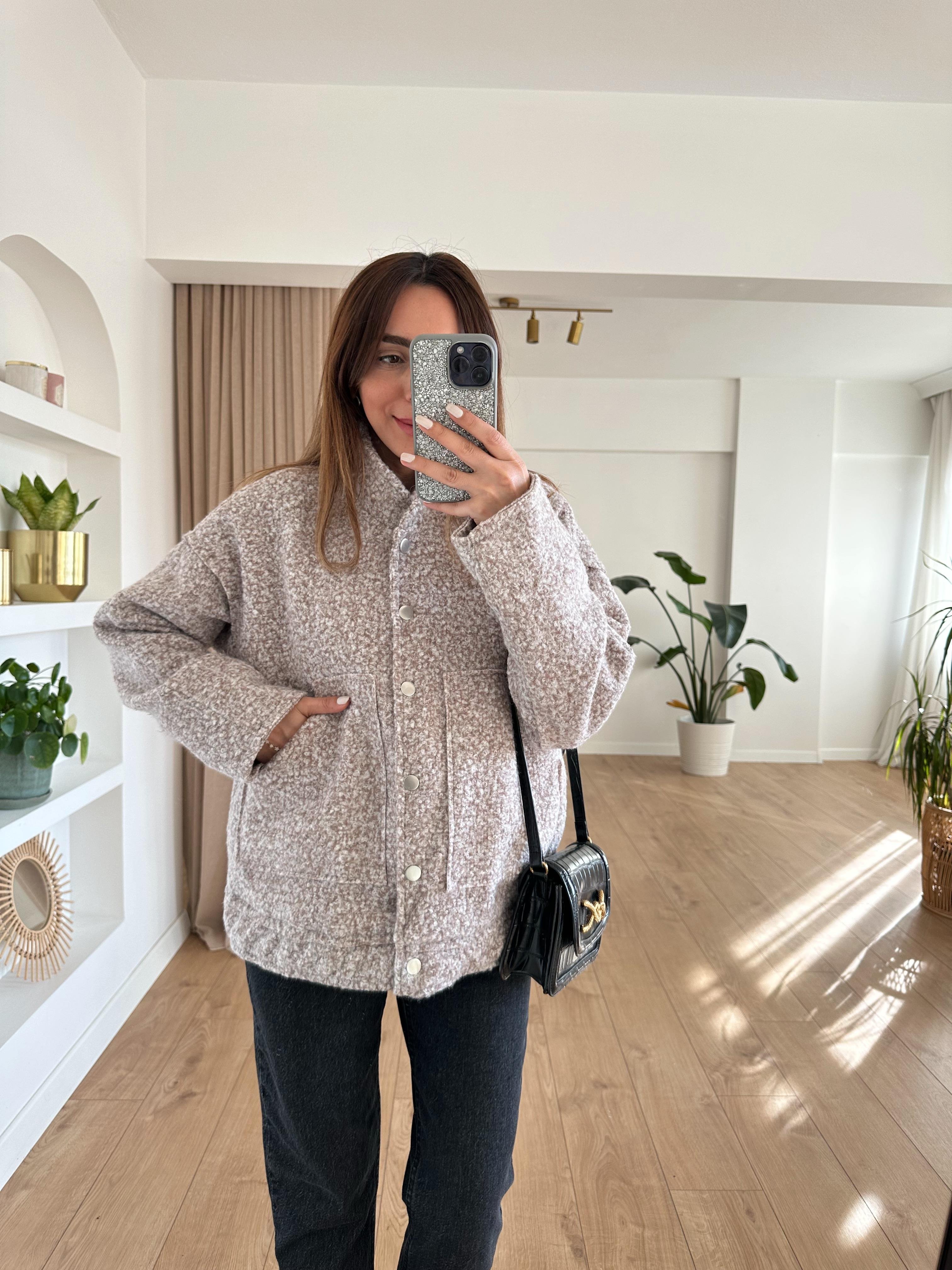 VİZON ASTARLI BUKLET BOMBER CEKET