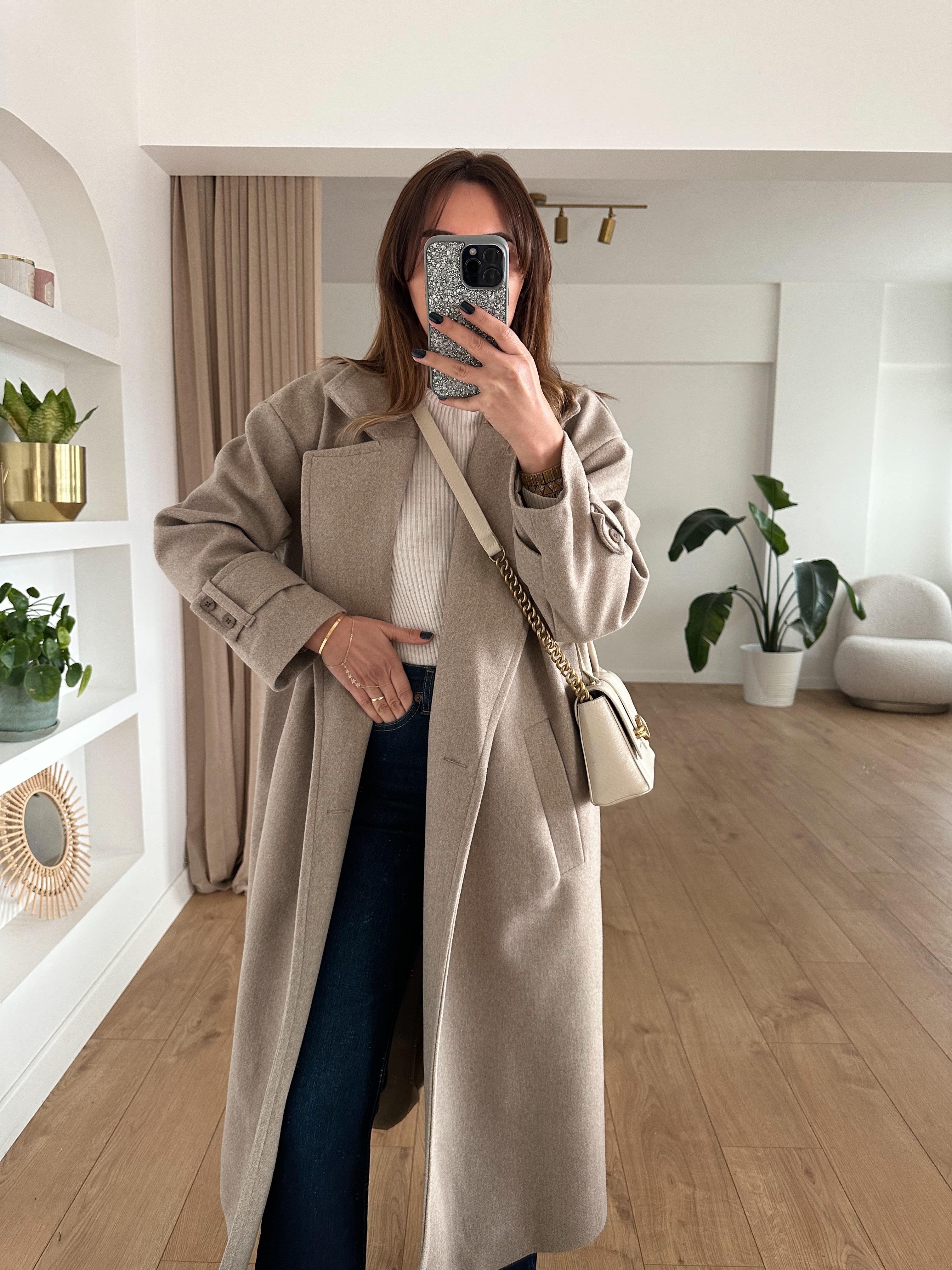 VİZON ASTARLI OVERSIZE KAŞE KABAN