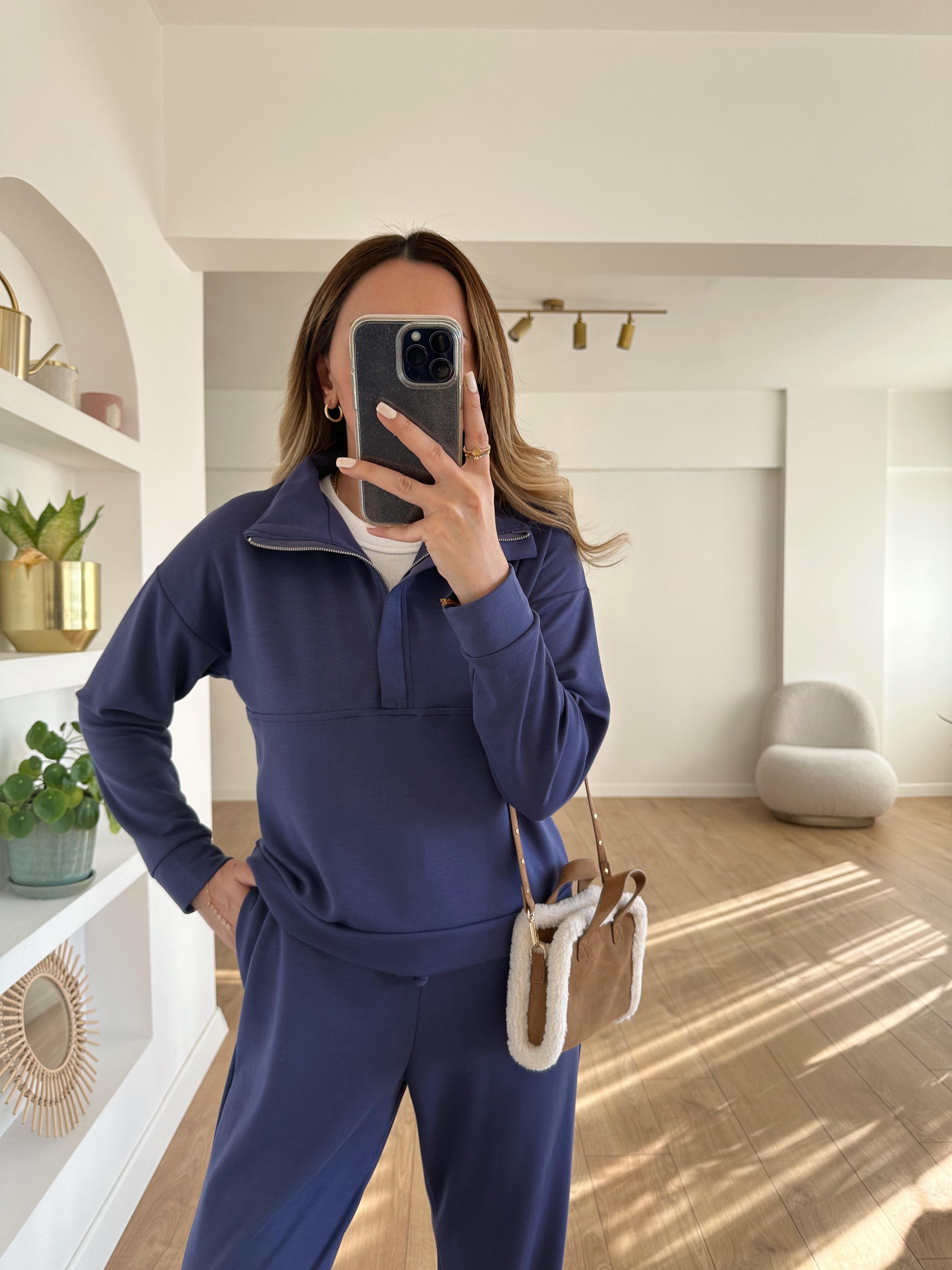 WIN LACİVERT FERMUARLI MODAL TAKIM