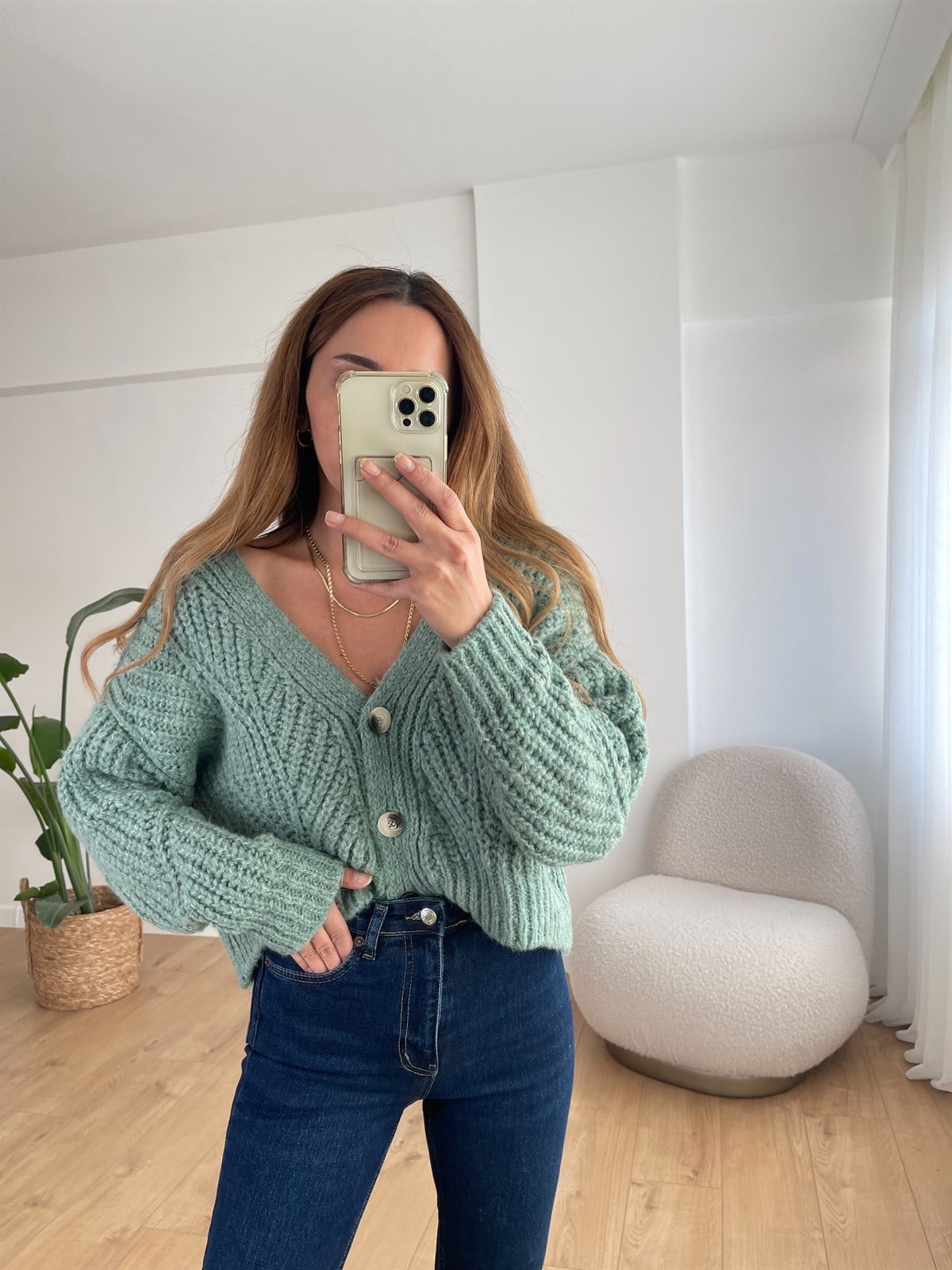 YEŞİL KALIN YUMOŞ HIRKA