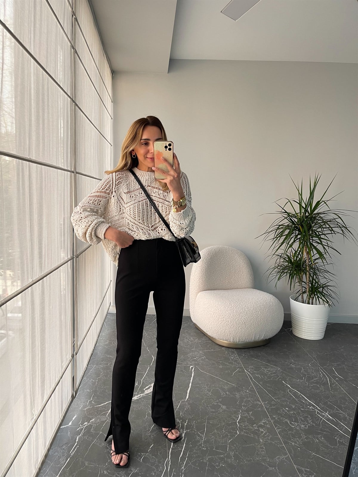 ZARA YIRTMAÇLI TAYT PANTOLON
