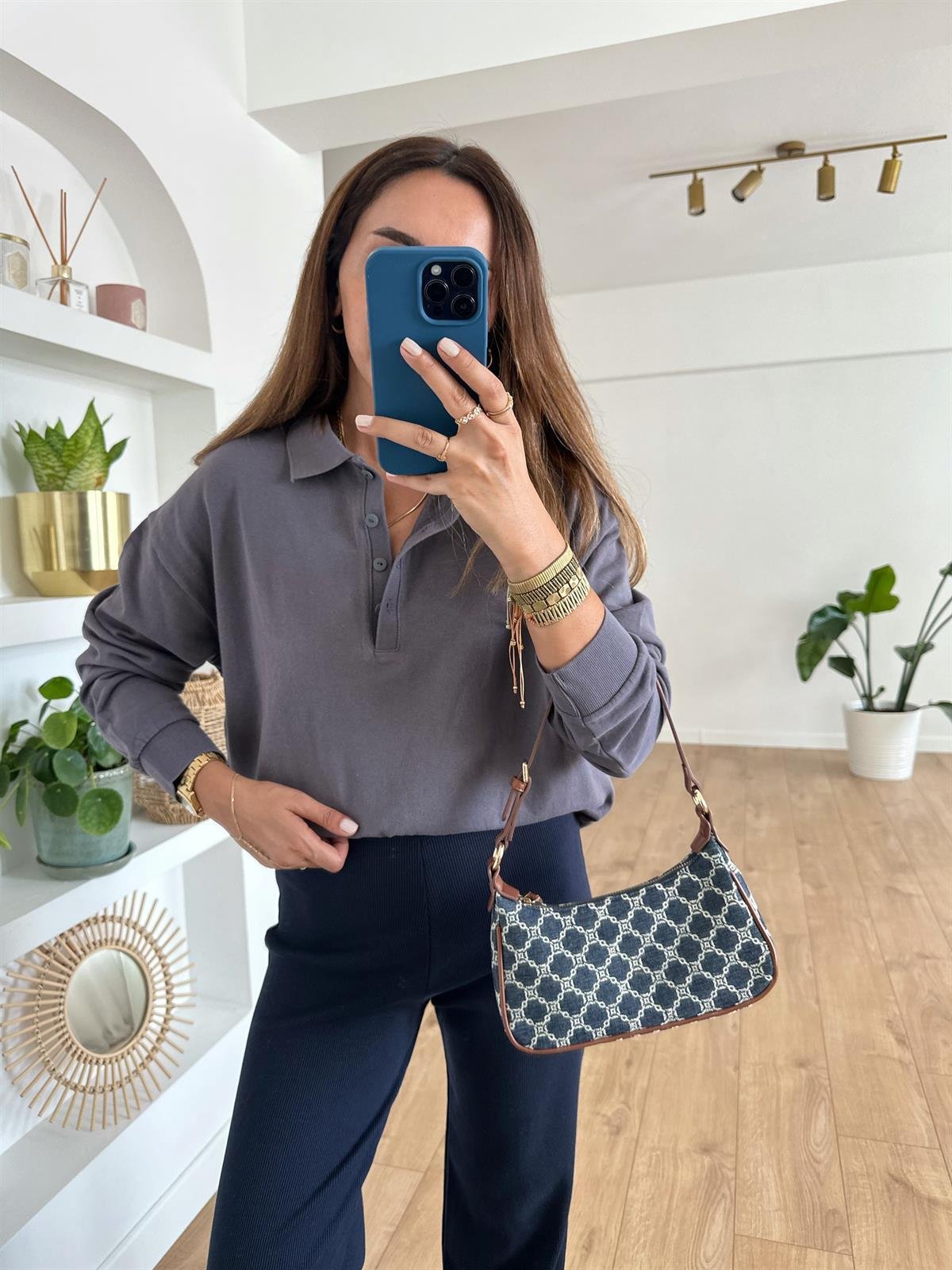 ZR GRİ POLO YAKA SWEAT