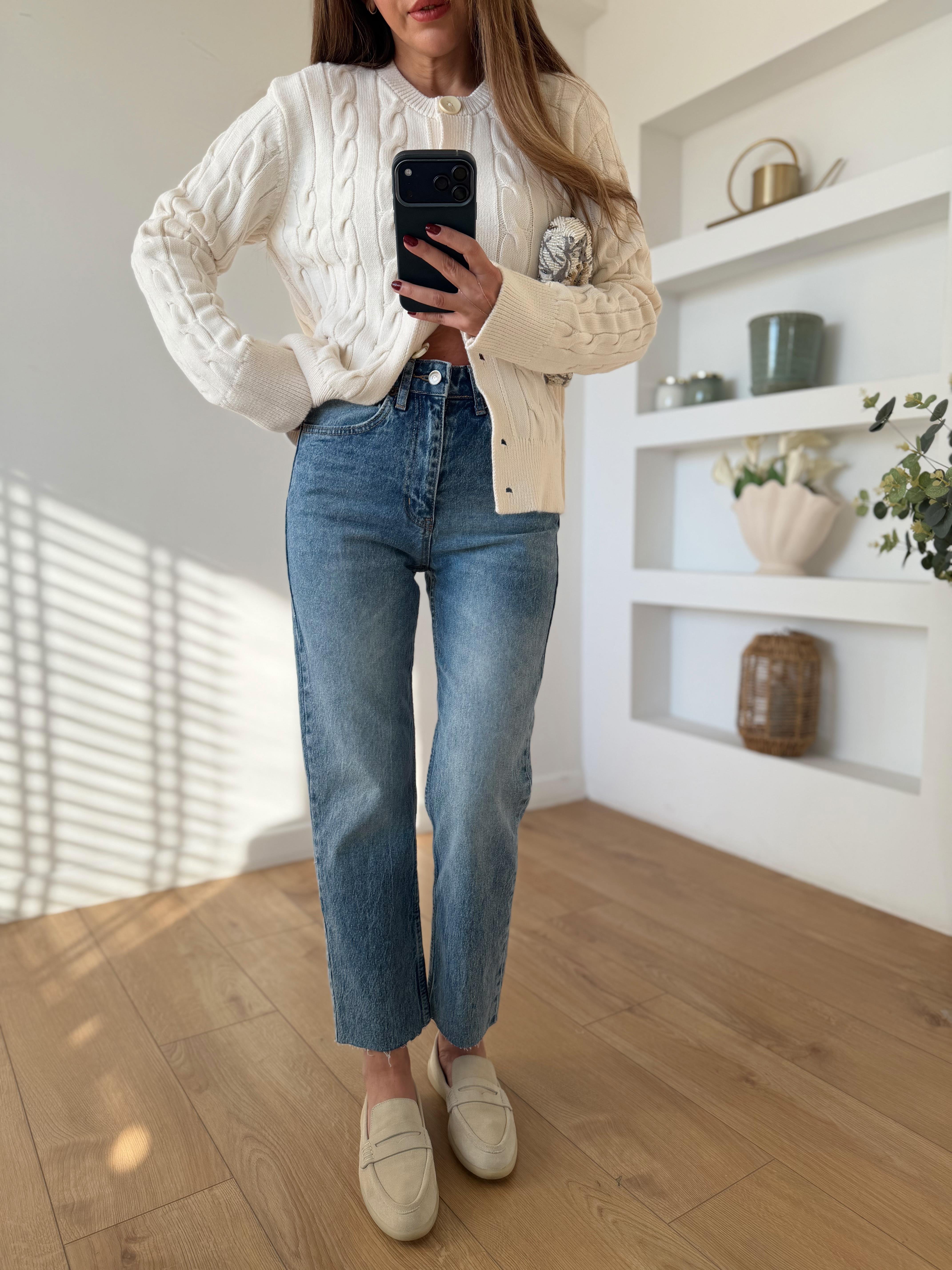 Zr Muadil Açık Mavi Boyfit Jean