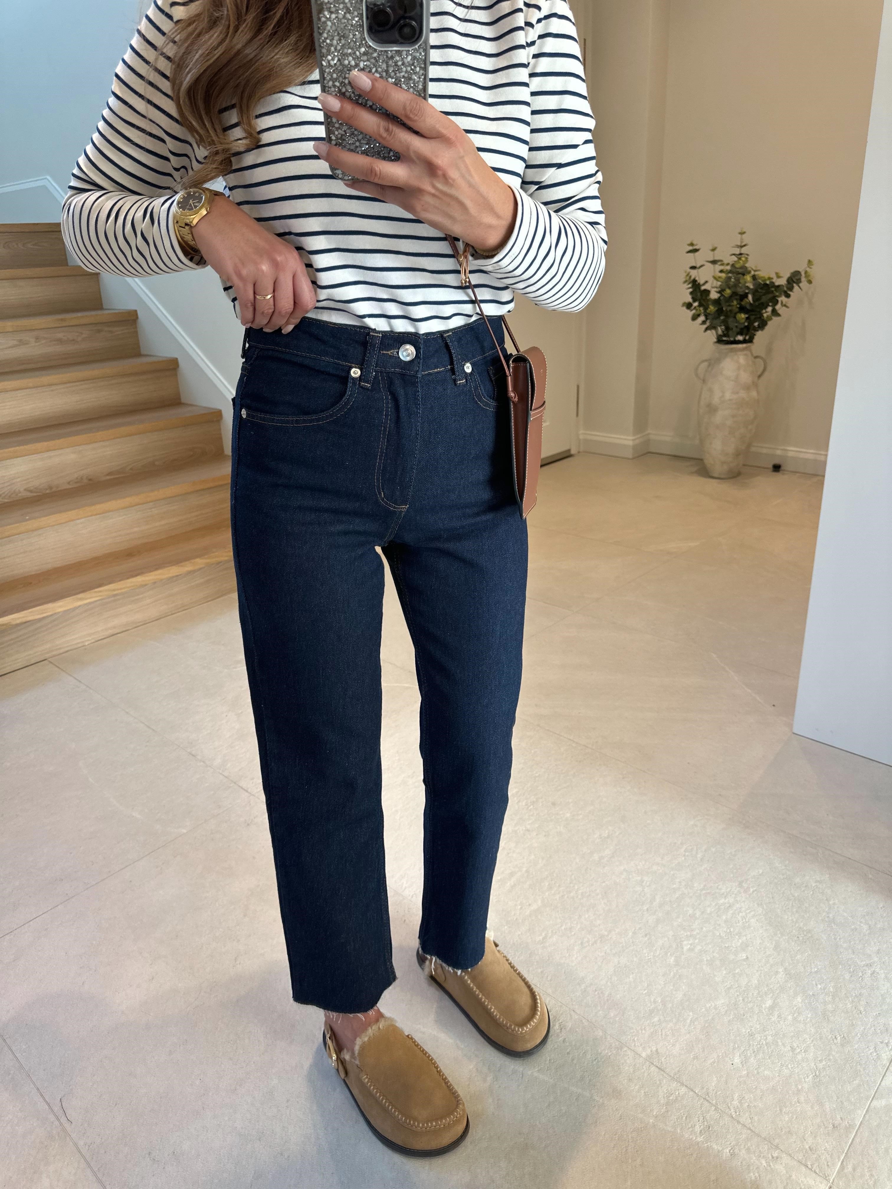 Zr Muadil Koyu Lacivert Boyfit Pantolon