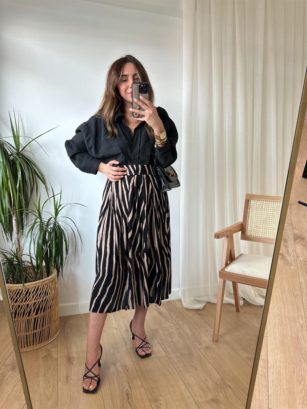 ZR ZEBRA DESENLİ ETEK