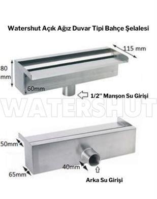 500mm Açık Ağız Duvar Şelalesi