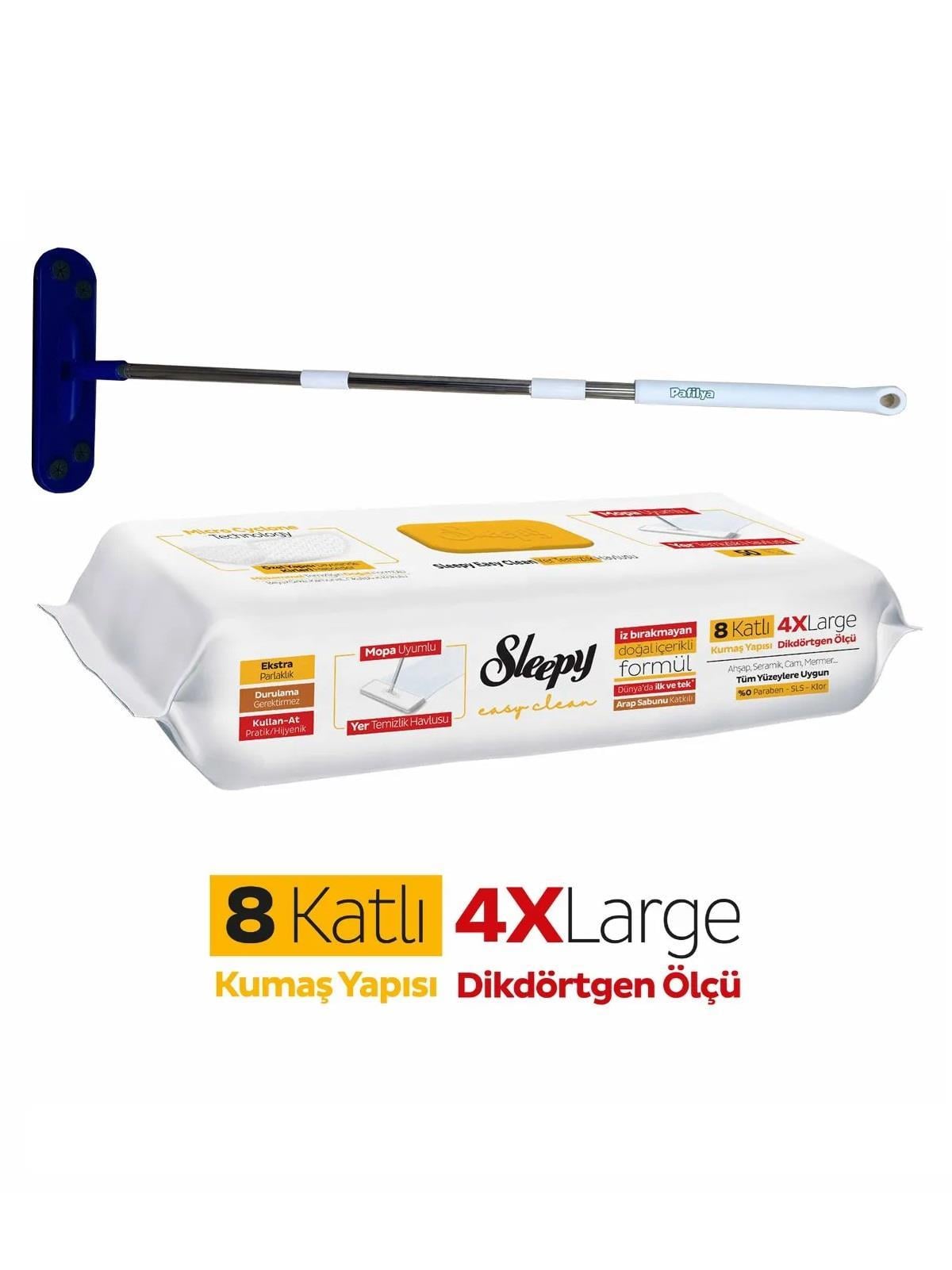 TEMİZLİK BEZLERİSLEEPY002.01.0461SLEEPY YER TEMİZLİK HAVLUSU MOP UYUMLU ARAP SABUNU KATKILI 50LİSLEEPY YER TEMİZLİK HAVLUSU MOP UYUMLU ARAP SABUNU KATKILI 50Lİ