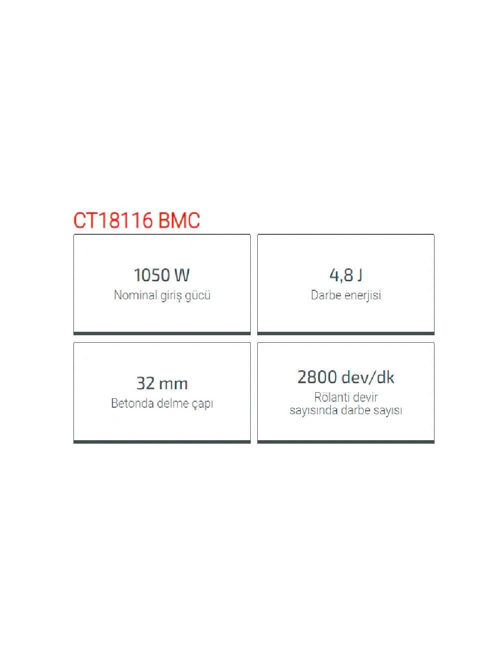 MATKAPLARCROWN002.08.0015CROWN KIRICI DELİCİ SDS PLUS 1050W CT18116 BMCCROWN KIRICI DELİCİ SDS PLUS 1050W CT18116 BMC