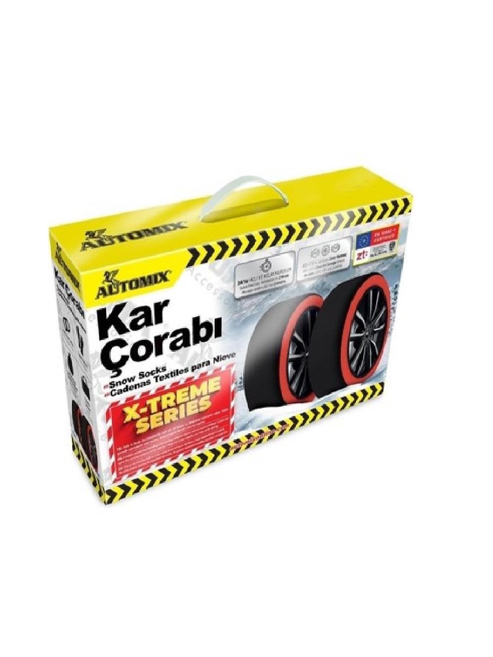 ARAÇ BAKIM VE TEMİZLİK ÜRÜNLERİAUTOMİX003.01.0244Automix kutulu kar çorabı X-treme serisi largeAutomix kutulu kar çorabı X-treme serisi large