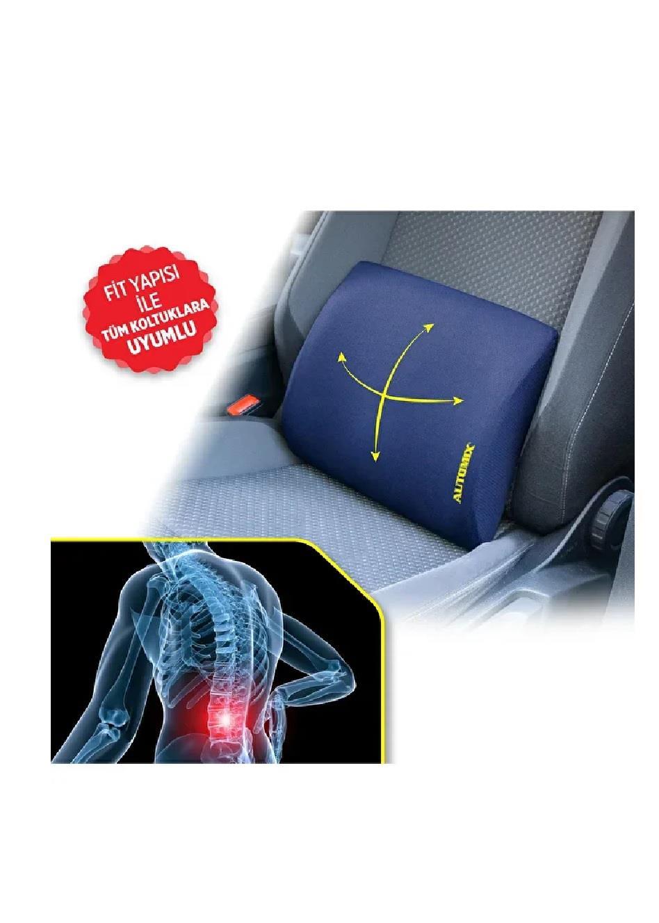 ARAÇ İÇİ AKSESUARLARIAUTOMİX003.01.0315 Automix Süper All Fit Visko Bel Destek Yastığı  Automix Süper All Fit Visko Bel Destek Yastığı 