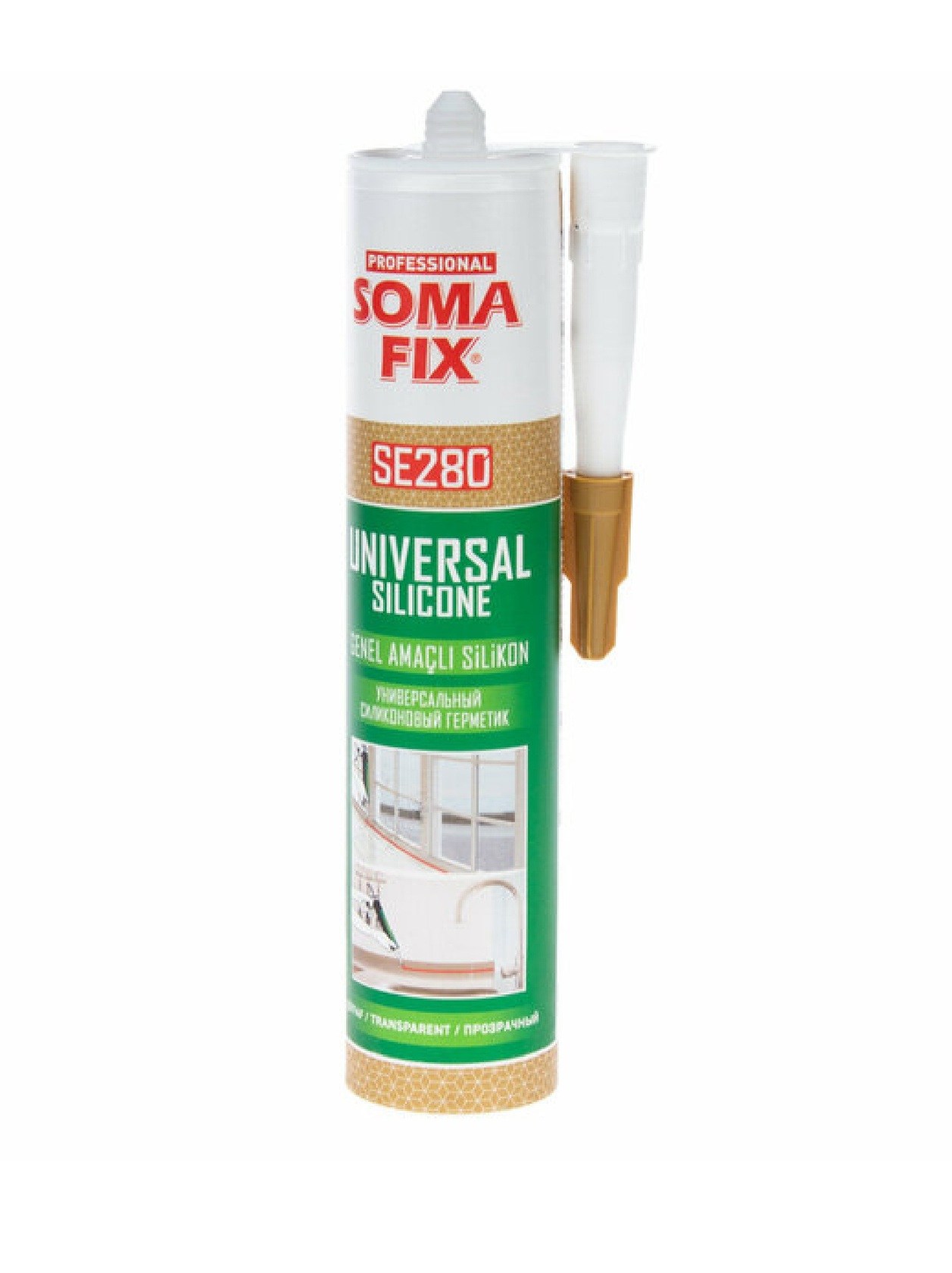 OTOMOTİV ÜRÜNLERİSOMAFIX003.02.0264SOMAFİX SİLİKON GENEL AMAÇLI ŞEFFAF 280 GR SE280 SF8262 2436SOMAFİX SİLİKON GENEL AMAÇLI ŞEFFAF 280 GR SE280 SF8262 2436
