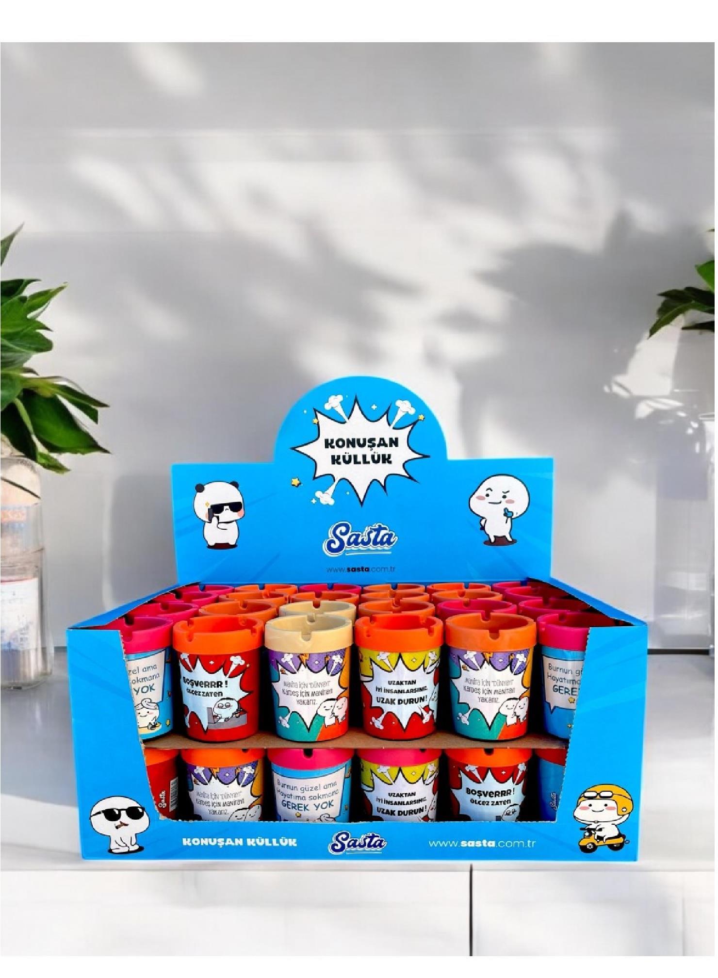 PRATİK EV GEREÇLERİMUHTELİF003.02.0193Sasta Konuşan Küllük 607746 (St-192 Lı)Sasta Konuşan Küllük 607746 (St-192 Lı)