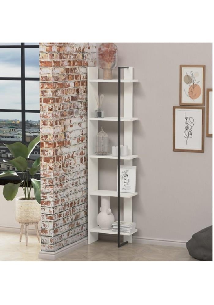 KİTAPLIKLARLAGOMOOD004.01.0185LAGOMOOD SİMGE KÖŞE KITAPLIK BEYAZ LAGOMOOD SİMGE KÖŞE KITAPLIK BEYAZ 