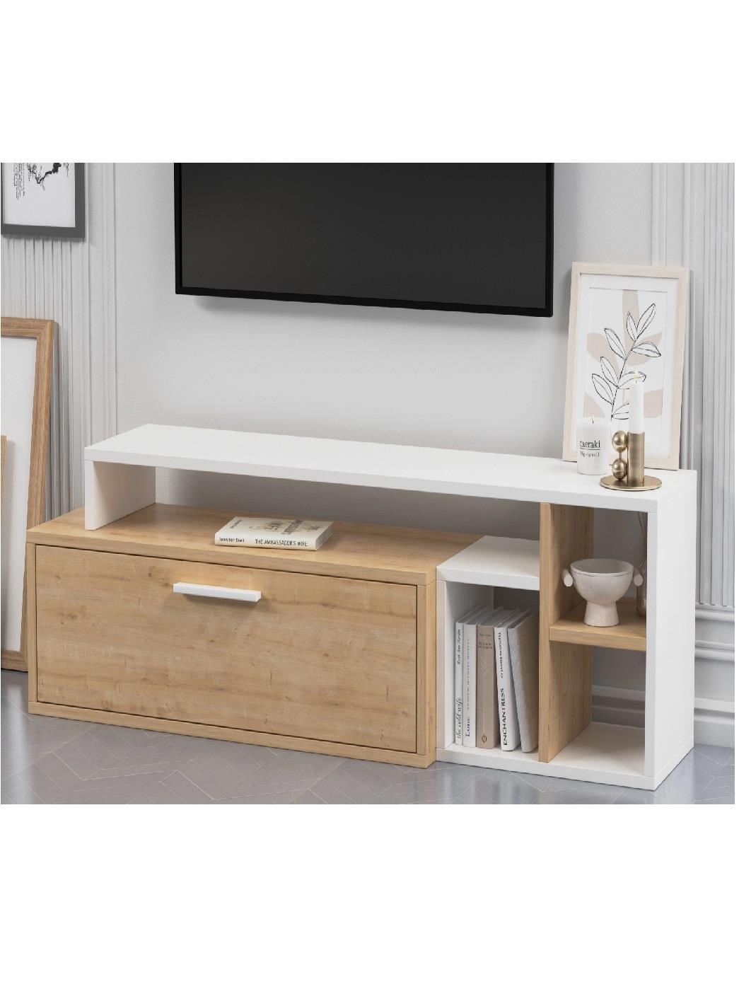 TV ÜNİTELERİ & SEHPALARLAGOMOOD004.01.0181LAGOMOOD KARAMEL TV STANDI MEŞE BEYAZLAGOMOOD KARAMEL TV STANDI MEŞE BEYAZ