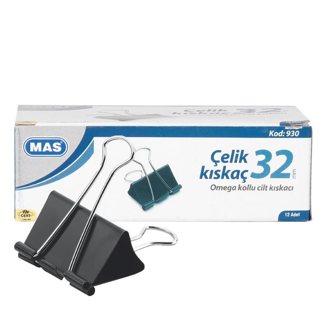 ÇELİK KISKAÇMAS004.02.0066MAS OMEGA ÇELİK KISKAÇ 32 MM SİYAH 0930MAS OMEGA ÇELİK KISKAÇ 32 MM SİYAH 0930