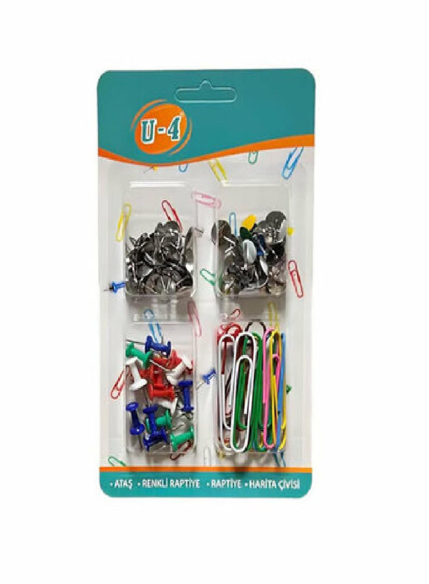 KIRTASİYE &OFİS GEREÇLERİMUHTELİF004.02.0883 U-4 Ofis-Okul Seti (Ataş-Raptiye-Harita Çivisi) U4-1013 4777 U-4 Ofis-Okul Seti (Ataş-Raptiye-Harita Çivisi) U4-1013 4777