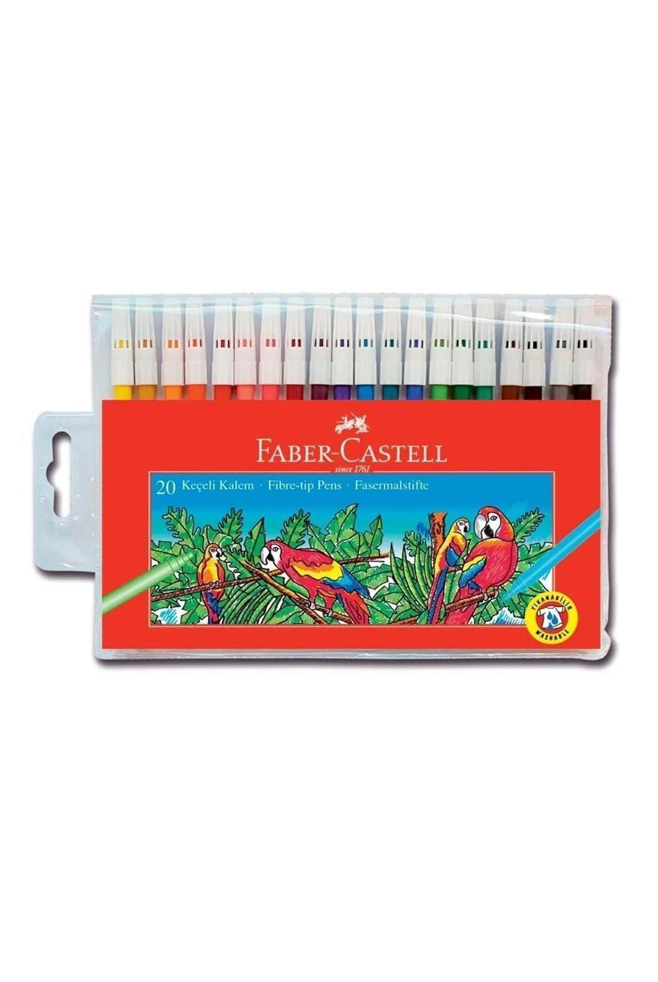 KALEMLERFABER CASTELL004.02.0744Faber Castell Keçeli Kalem 20 Renk YıkanabilirFaber Castell Keçeli Kalem 20 Renk Yıkanabilir