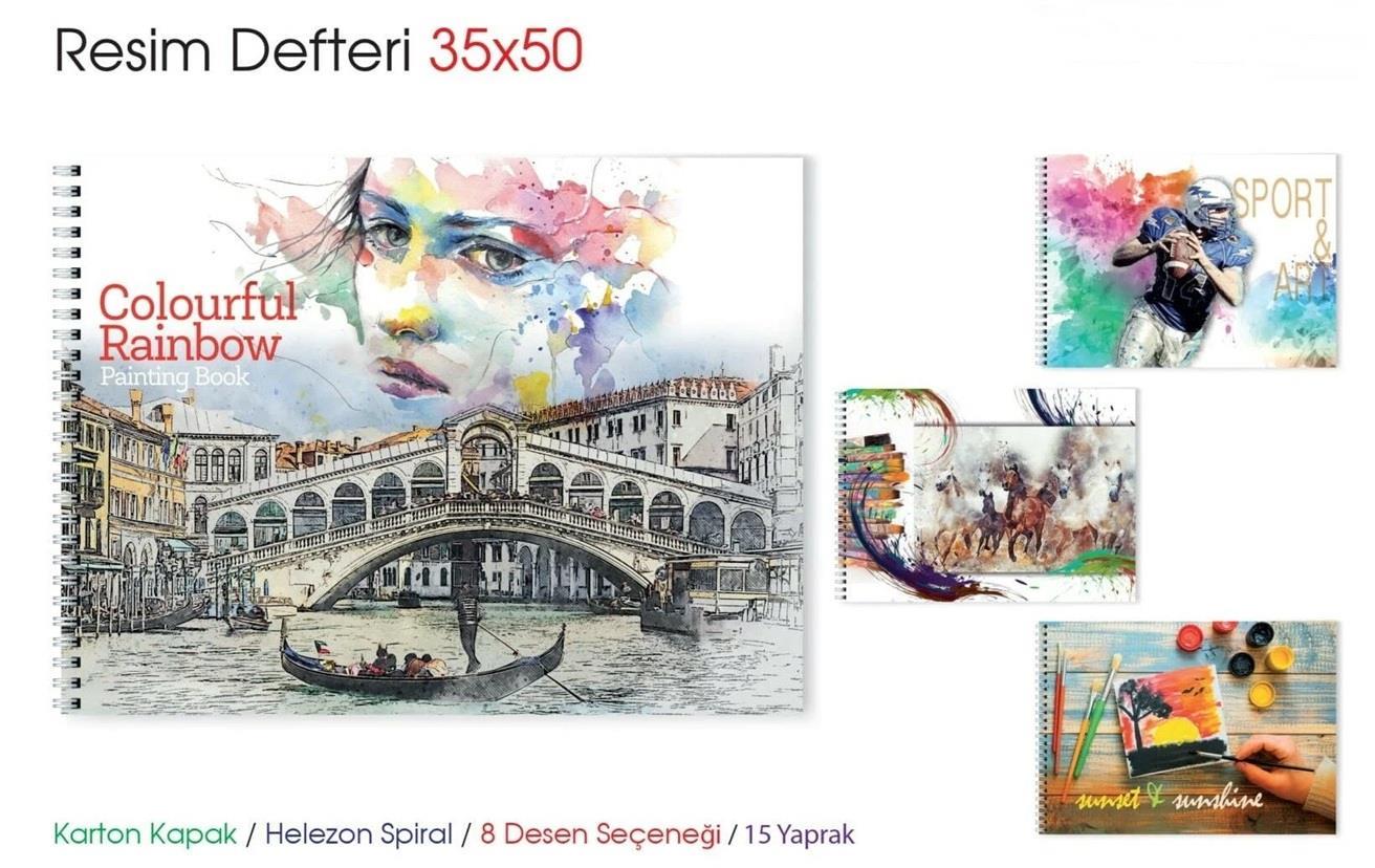 DEFTERLERMUHTELİF004.03.0068Mcolor Spiralli Resim Defteri 15 yprk 35*50 8175Mcolor Spiralli Resim Defteri 15 yprk 35*50 8175