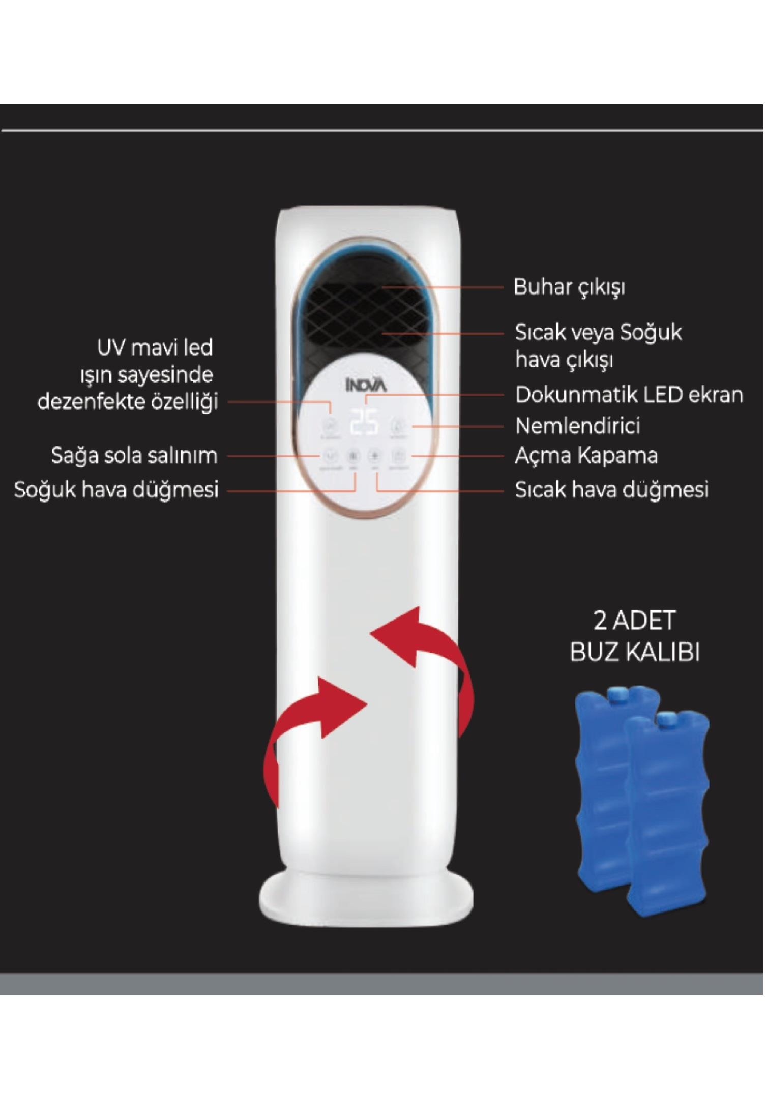 ISITMA-SOGUTMAİNOVA006.01.0061İNOVA APOLLO KUMANDALI ISITICI/SOĞUTUCU 1800WİNOVA APOLLO KUMANDALI ISITICI/SOĞUTUCU 1800W