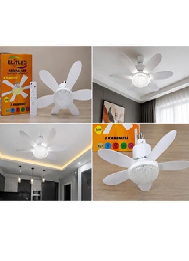 VANTİLATÖRLEREMES007.01.0475ELİTLED 30W KRİSTAL VANTİLATÖR 3 KADEMELİ 6 KANATLI EL02SOL12/24ELİTLED 30W KRİSTAL VANTİLATÖR 3 KADEMELİ 6 KANATLI EL02SOL12/24
