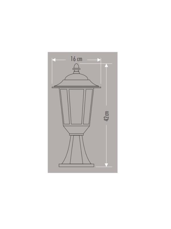 BAHÇE AYDINLATMALARICATA007.01.0062CATA PARMA FENER SET ÜSTÜ 42 CM CT-7111CATA PARMA FENER SET ÜSTÜ 42 CM CT-7111