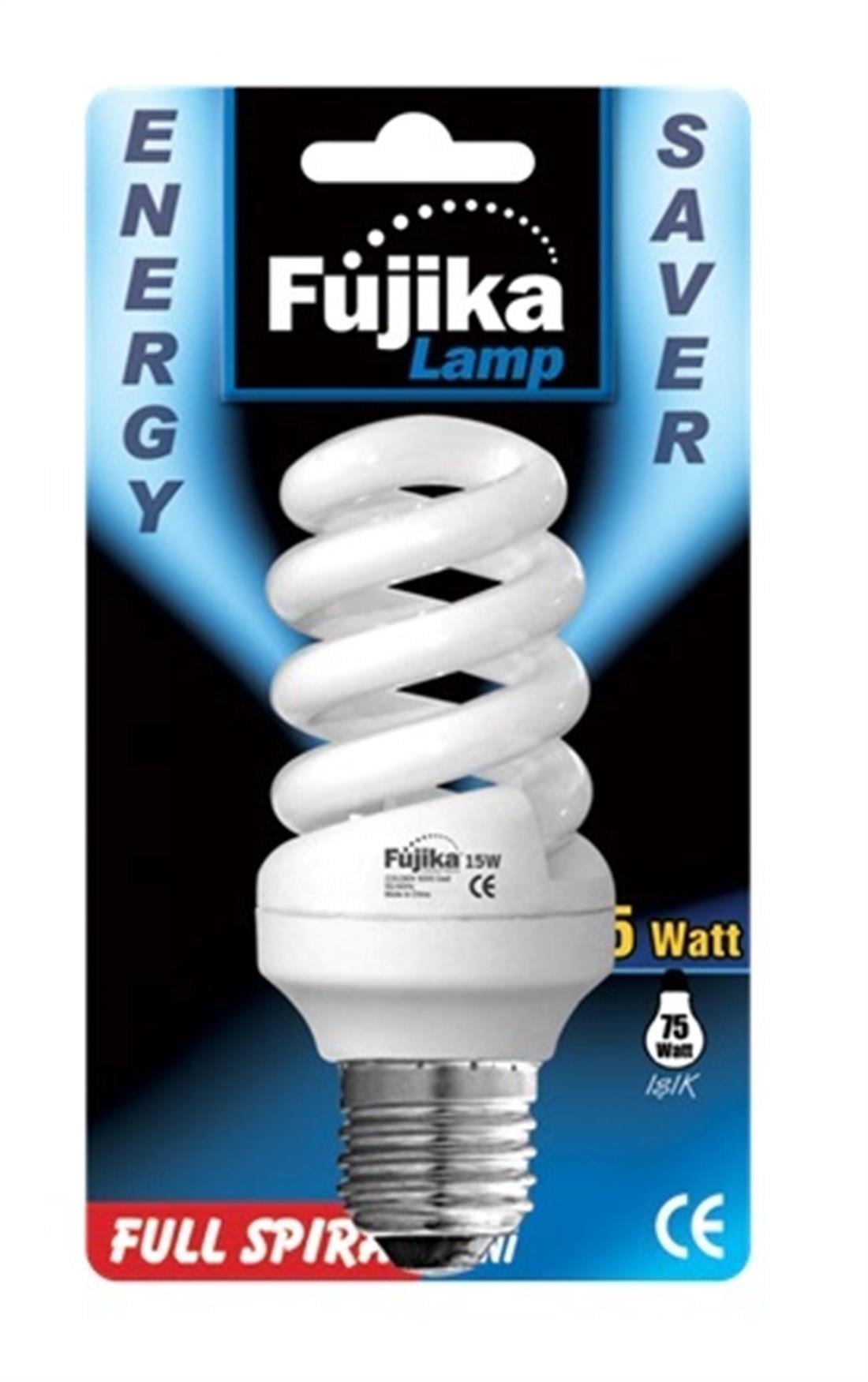 AMPÜLLER & LEDLERFUJİKA007.01.0028FUJİKA TASARRUF AMPULÜ SPR BLS 15 W KALIN DUY 087912FUJİKA TASARRUF AMPULÜ SPR BLS 15 W KALIN DUY 087912
