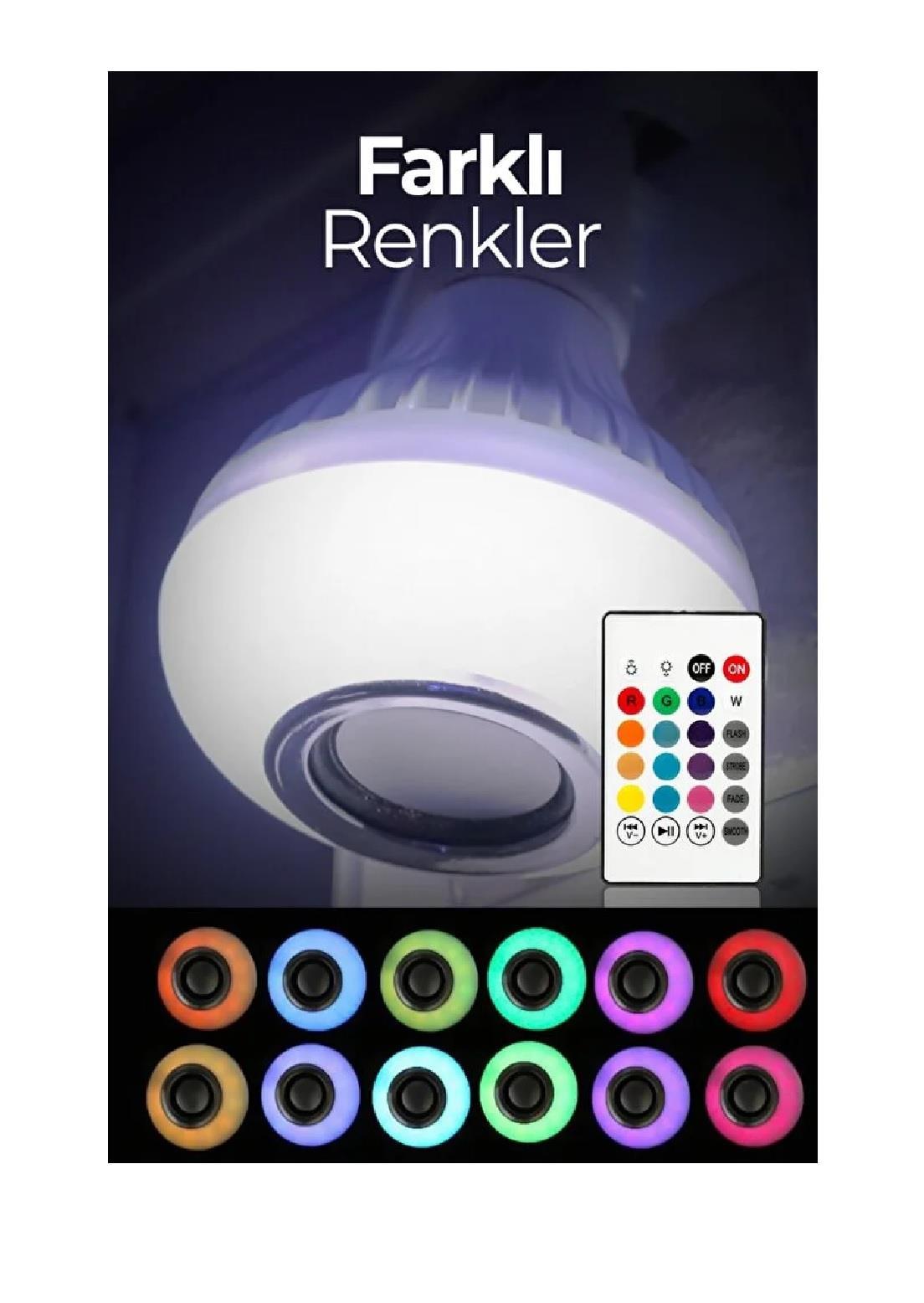 AMPÜLLER & LEDLERGDC007.013.0387Dempower Ampül Led Rgb Hoparlör Bluetooth 9W Kumandalı DP-44 2850Dempower Ampül Led Rgb Hoparlör Bluetooth 9W Kumandalı DP-44 2850