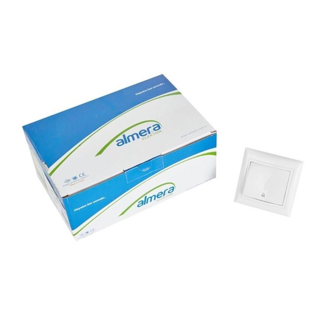 PRİZ & FİŞ & ANAHTARALMERA007.02.0012ALMERA BEYAZ ZİL ANAHTARIALMERA BEYAZ ZİL ANAHTARI