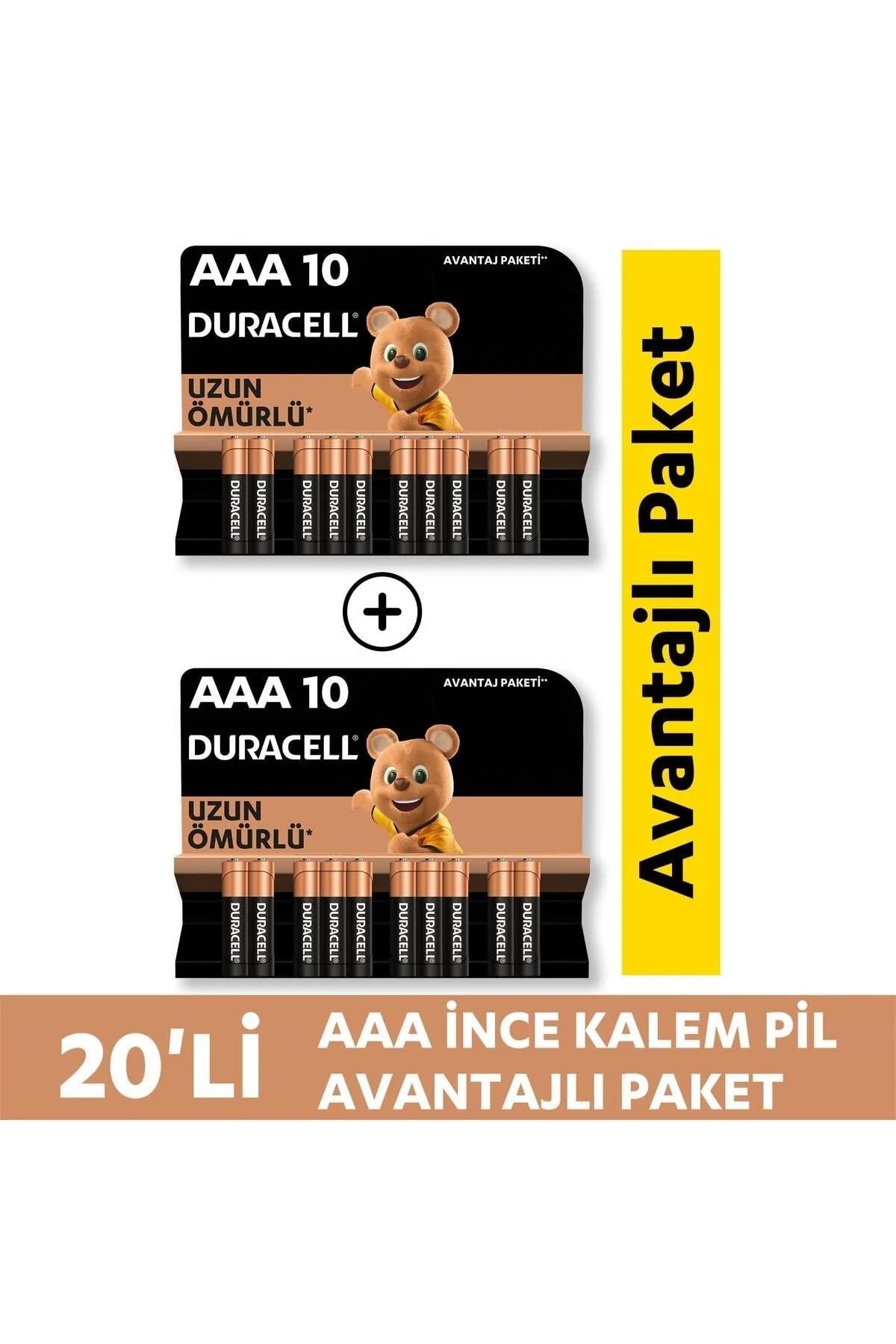 PİLLERDURACELL007.02.0591ALKALİN AAA İNCE KALEM PİL, 1,5V 20 Lİ PAKET 50003941342872ALKALİN AAA İNCE KALEM PİL, 1,5V 20 Lİ PAKET 50003941342872