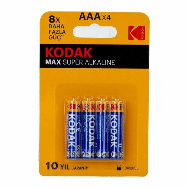 PİLLERKODAK007.02.0587KODAK PİL İNCE ALKALİN MAX SÜPER 4 LÜ CAT 30952812-ST1 2810 2815KODAK PİL İNCE ALKALİN MAX SÜPER 4 LÜ CAT 30952812-ST1 2810 2815