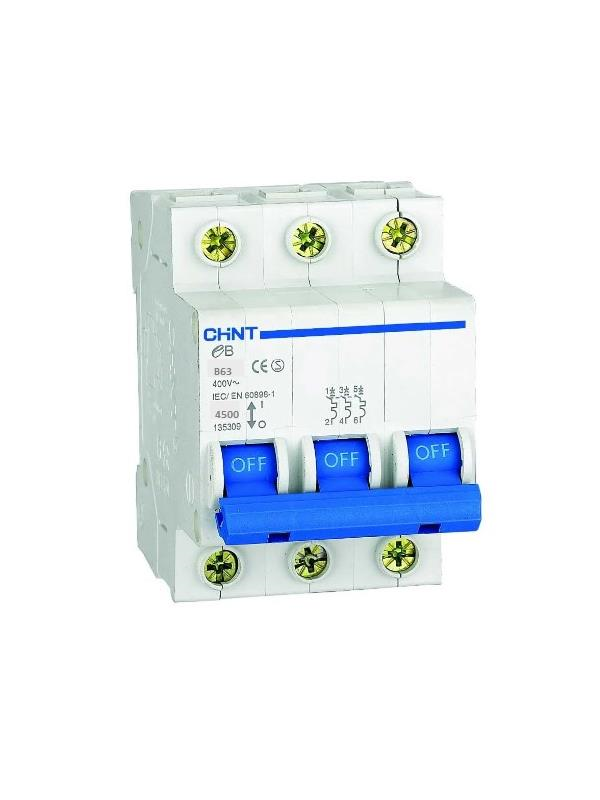 SİGORTA KUTULARICHİNT007.02.0295CHİNT B63 SERİSİ 3*63 A OTOMATİK SİGORTA CHİNT B63 SERİSİ 3*63 A OTOMATİK SİGORTA 
