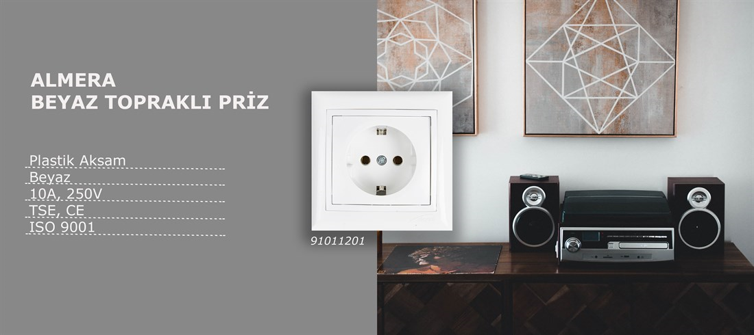 PRİZ & FİŞ & ANAHTARALMERA007.02.0019ALMERA BEYAZ PRİZALMERA BEYAZ PRİZ