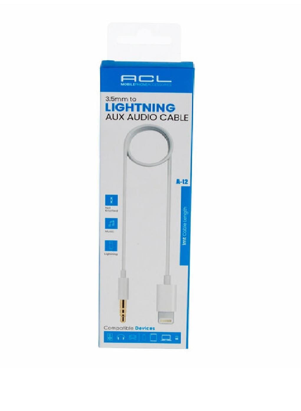 TEKNOLOJİ & ELEKTRONİK AKSESUARLAR ACL007.03.0330ACL Aux Lightning Ses Kablosu A-12 7646ACL Aux Lightning Ses Kablosu A-12 7646