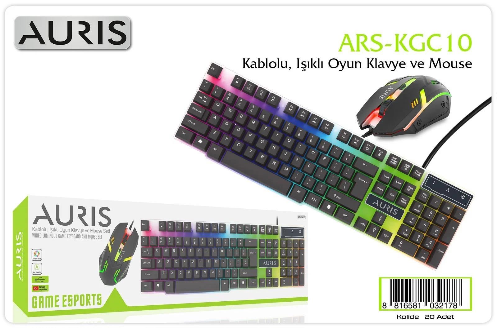 KLAVYEAURİS007.03.0296Auris Klavye ve Mouse Set Oyuncu Kablolu ARS-KGC10Auris Klavye ve Mouse Set Oyuncu Kablolu ARS-KGC10