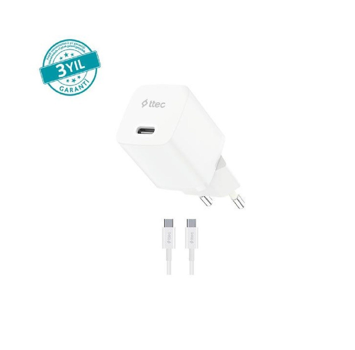 ELEKTRONİKTTEC007.03.0320Ttec 2SCG30CB  Smart Charger Gan 30 W PD Hızlı Şarj 150 cmTtec 2SCG30CB  Smart Charger Gan 30 W PD Hızlı Şarj 150 cm