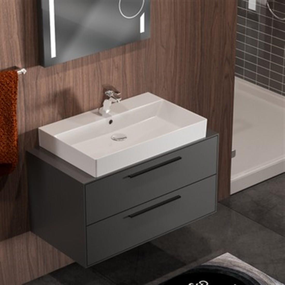 BANYO MOBİLYALARIBELİNZA008.04.0044BELİNZA URBAN BANYO DOLABI TAKIMI KAYA GRİ 85 CMBELİNZA URBAN BANYO DOLABI TAKIMI KAYA GRİ 85 CM