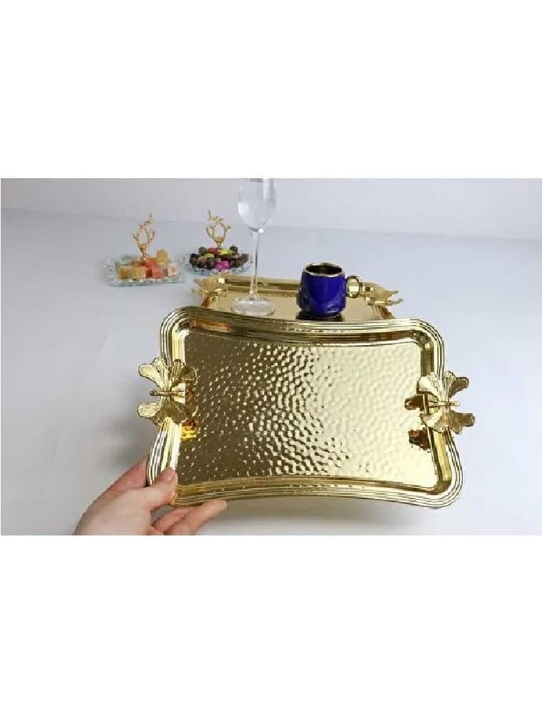 TEPSİLERCOOKER009.01.1603Cooker 3173 Dikdörtgen Metal Sunum Tepsisi - GoldCooker 3173 Dikdörtgen Metal Sunum Tepsisi - Gold