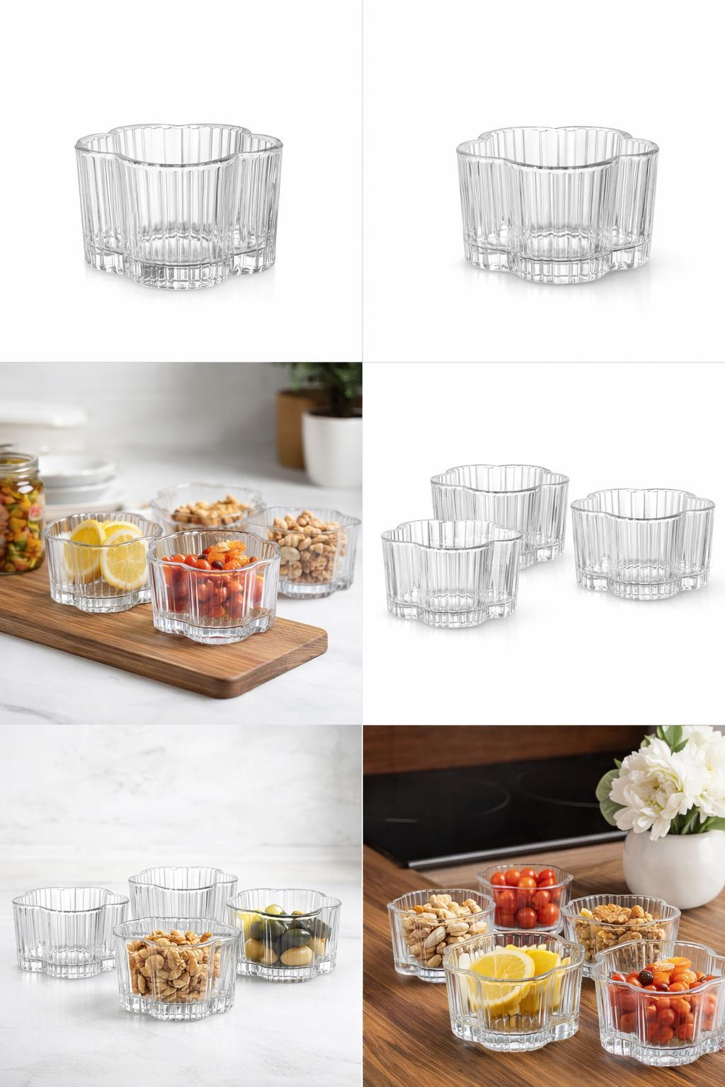 SALATA KASELERİRayan009.01.1701Rayan Kase Cam 6 lı 240ml Flower Bowl RYG7061 9007Rayan Kase Cam 6 lı 240ml Flower Bowl RYG7061 9007