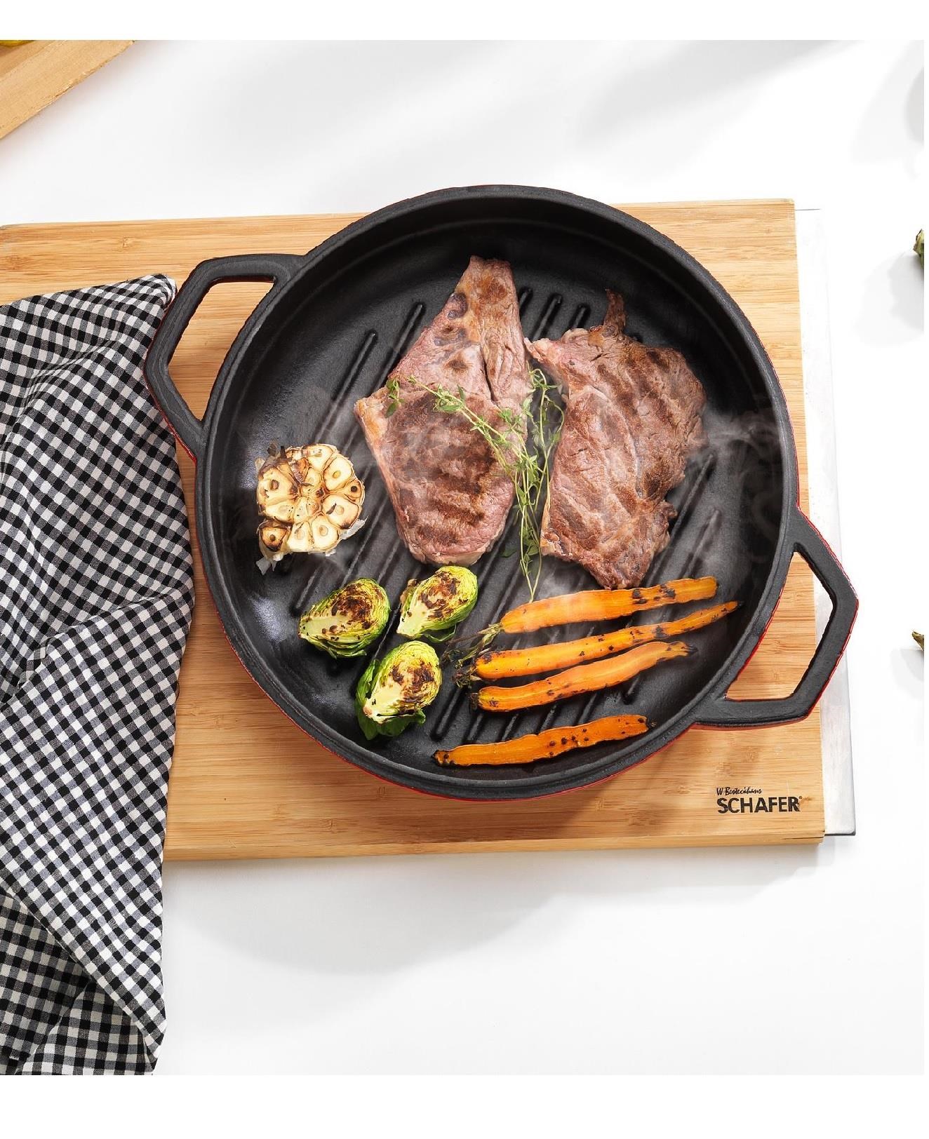 TAVA & TENCERESCHAFER009.01.1001Schafer Guss Chef Döküm Yuvarlak Grill Tava Çift Kulplu 28Cm-1 Parça	Schafer Guss Chef Döküm Yuvarlak Grill Tava Çift Kulplu 28Cm-1 Parça	