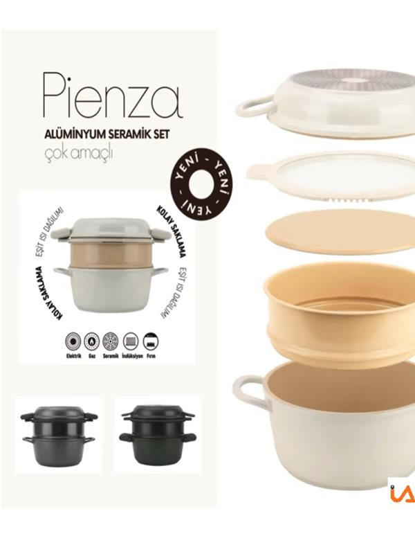 TAVA & TENCEREAROW009.01.0869AROW PİENZA ALÜMİNYUM TENCERE SETAROW PİENZA ALÜMİNYUM TENCERE SET