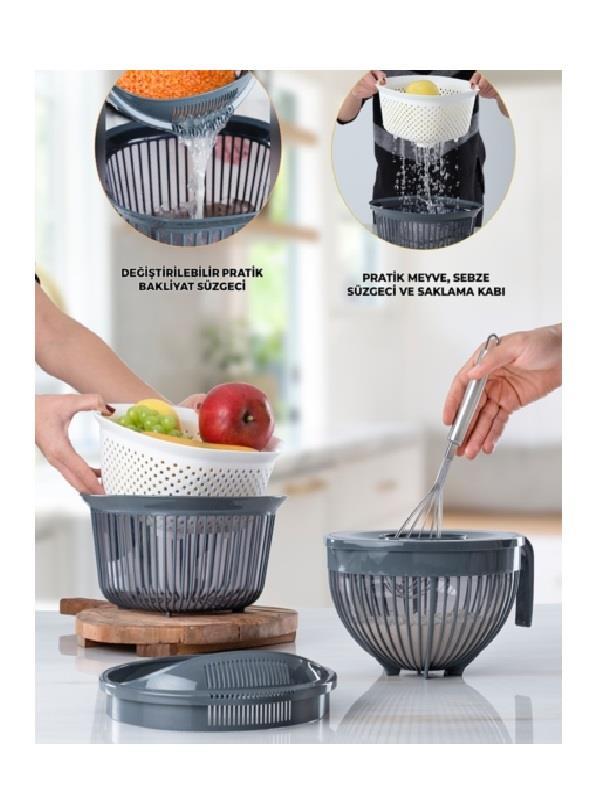 SAKLAMA KAPLARIACAR009.01.0569ACAR LİNEA 6 PARÇA SÜZGEÇLİ KARIŞTIRMA VE SAKLAMA KABI BNM-3958/6ACAR LİNEA 6 PARÇA SÜZGEÇLİ KARIŞTIRMA VE SAKLAMA KABI BNM-3958/6