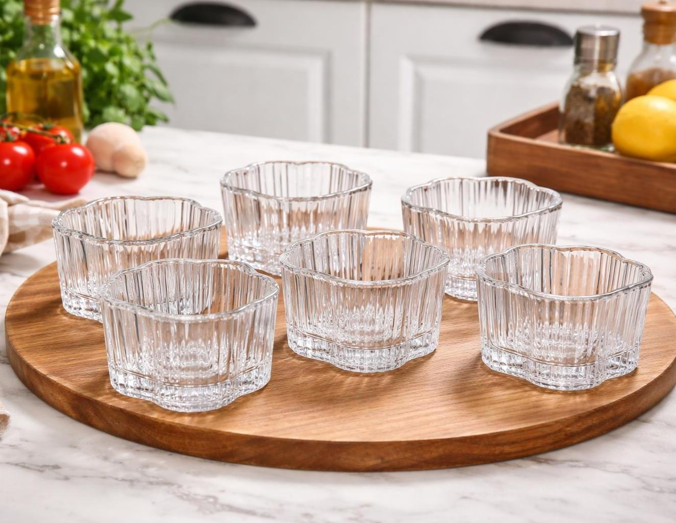 SALATA KASELERİRayan009.01.1701Rayan Kase Cam 6 lı 240ml Flower Bowl RYG7061 9007Rayan Kase Cam 6 lı 240ml Flower Bowl RYG7061 9007